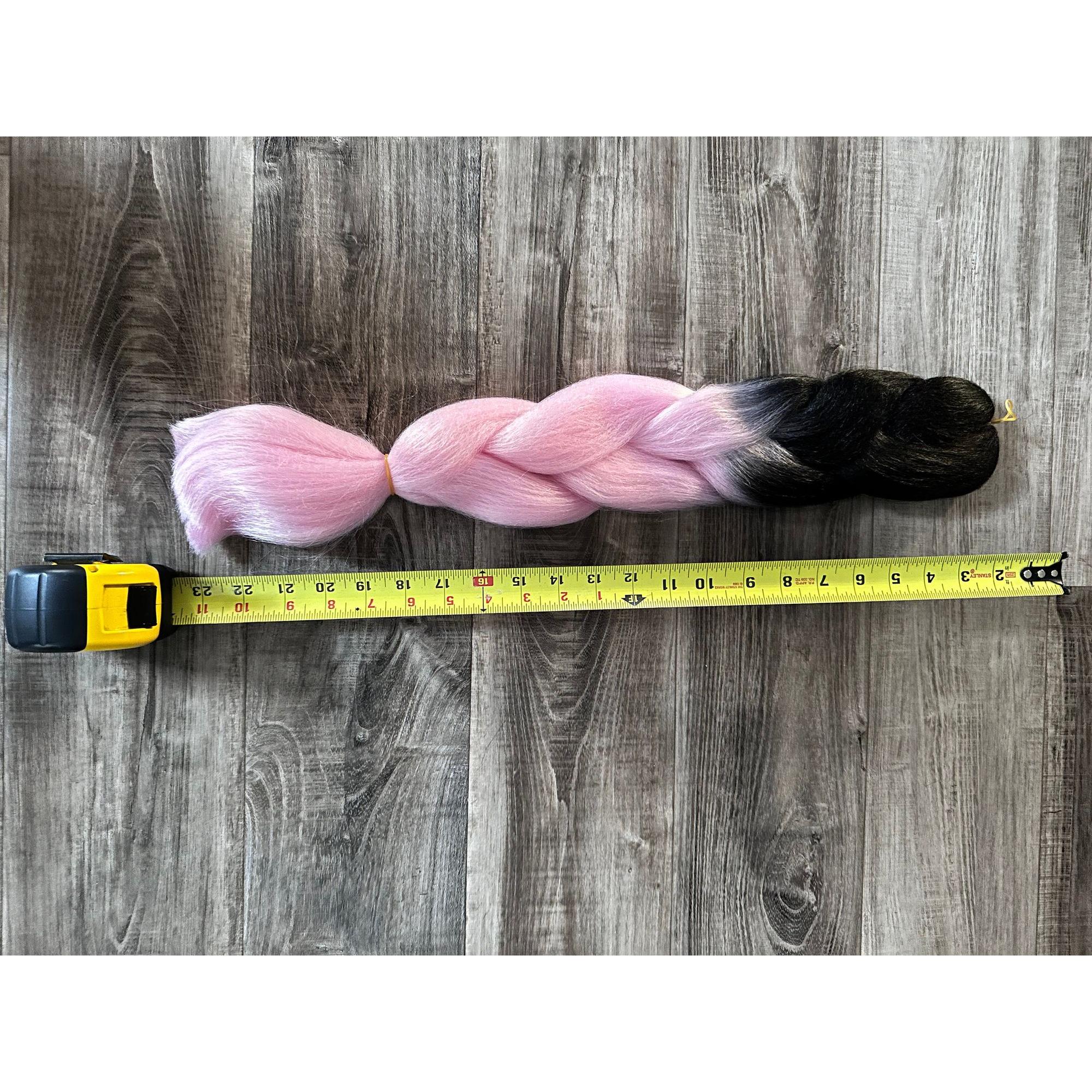 23" Jumbo Braid Wig: Colorful Synthetic Hair Extension
