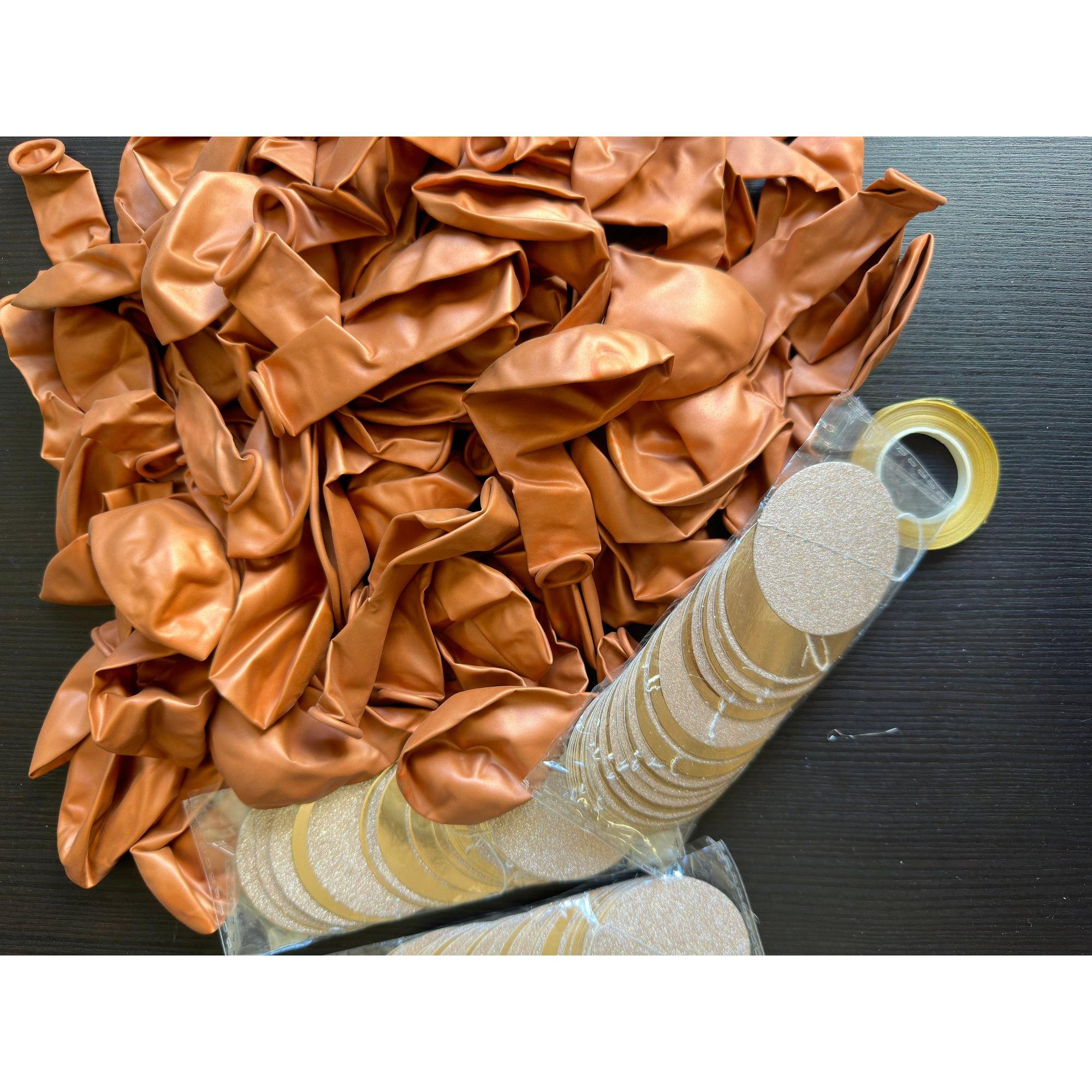 70 Pcs Caramel Brown Balloons: Boho Party Decorations