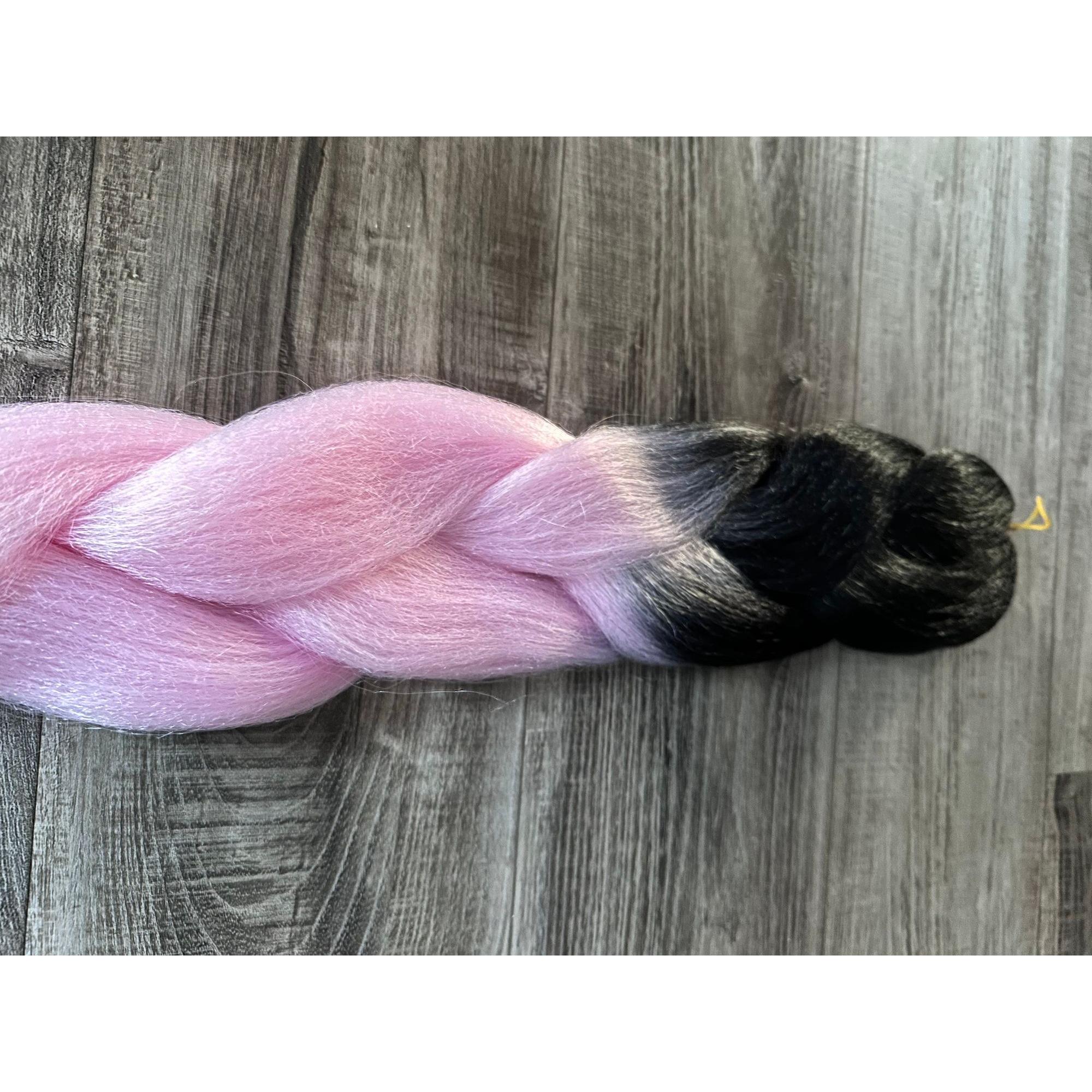 23" Jumbo Braid Wig: Colorful Synthetic Hair Extension
