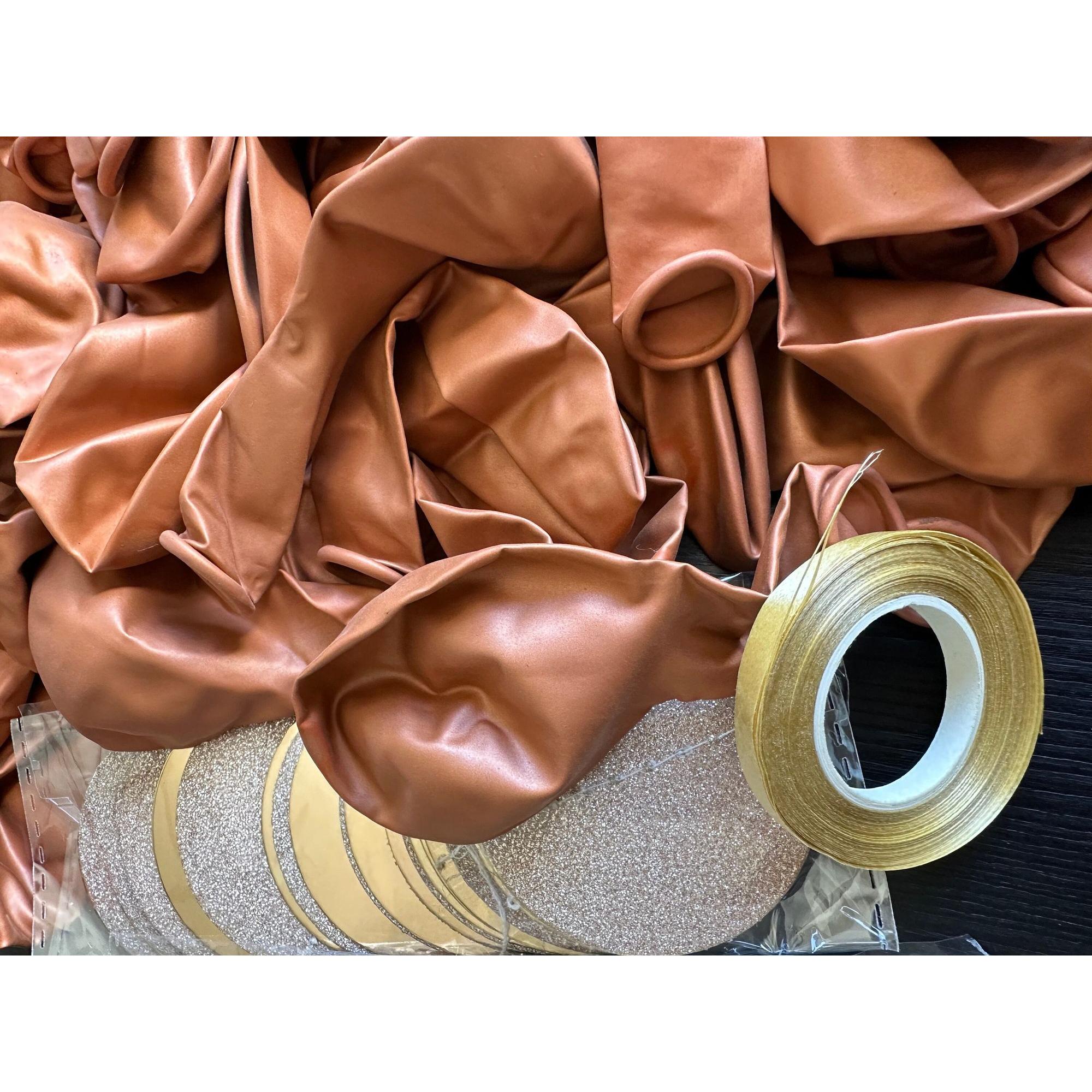 70 Pcs Caramel Brown Balloons: Boho Party Decorations