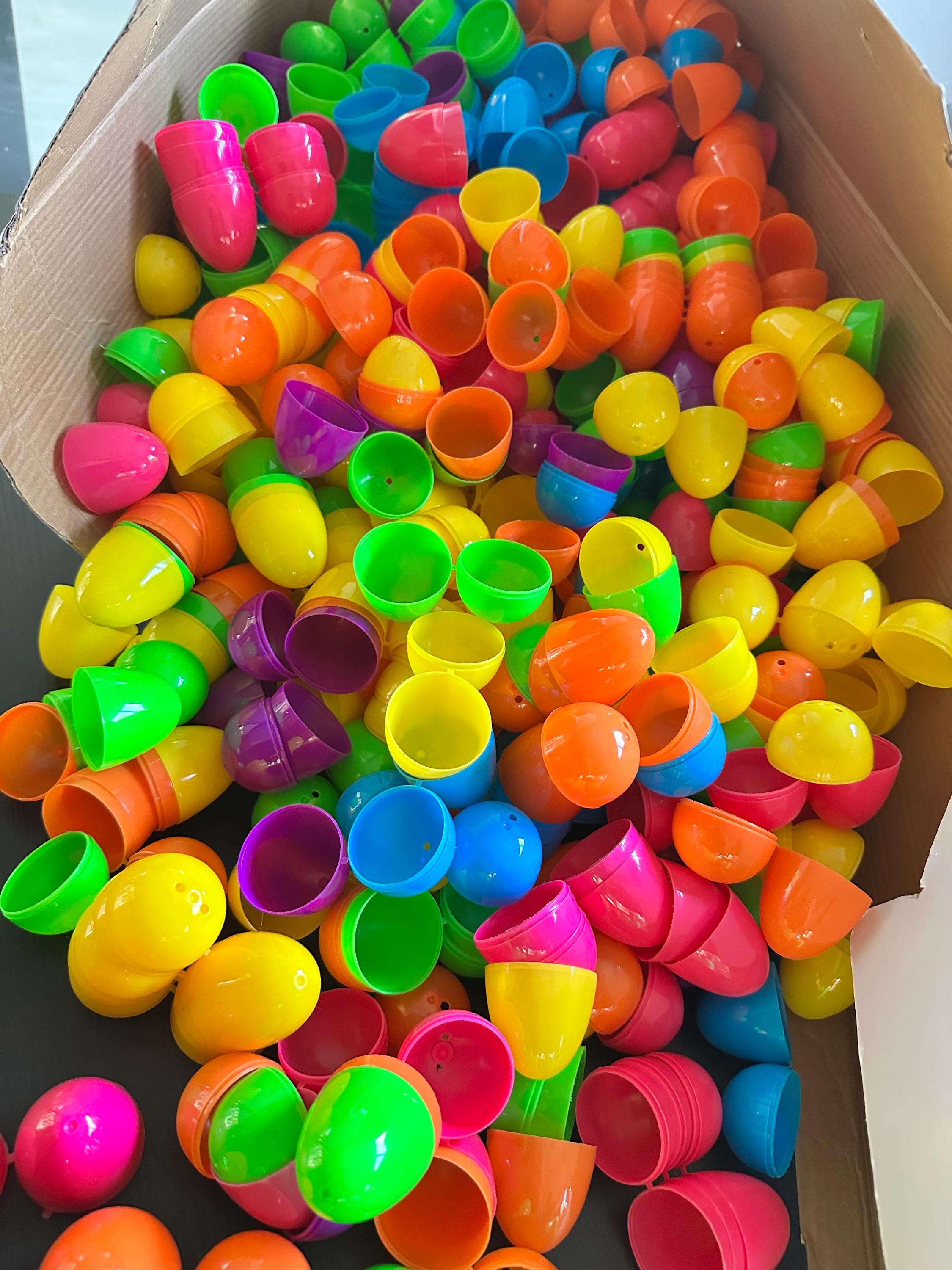 500 Plastic Easter Eggs 2.3" Fillable Bulk Colorful Egg Hunt Party. Ship Fast!