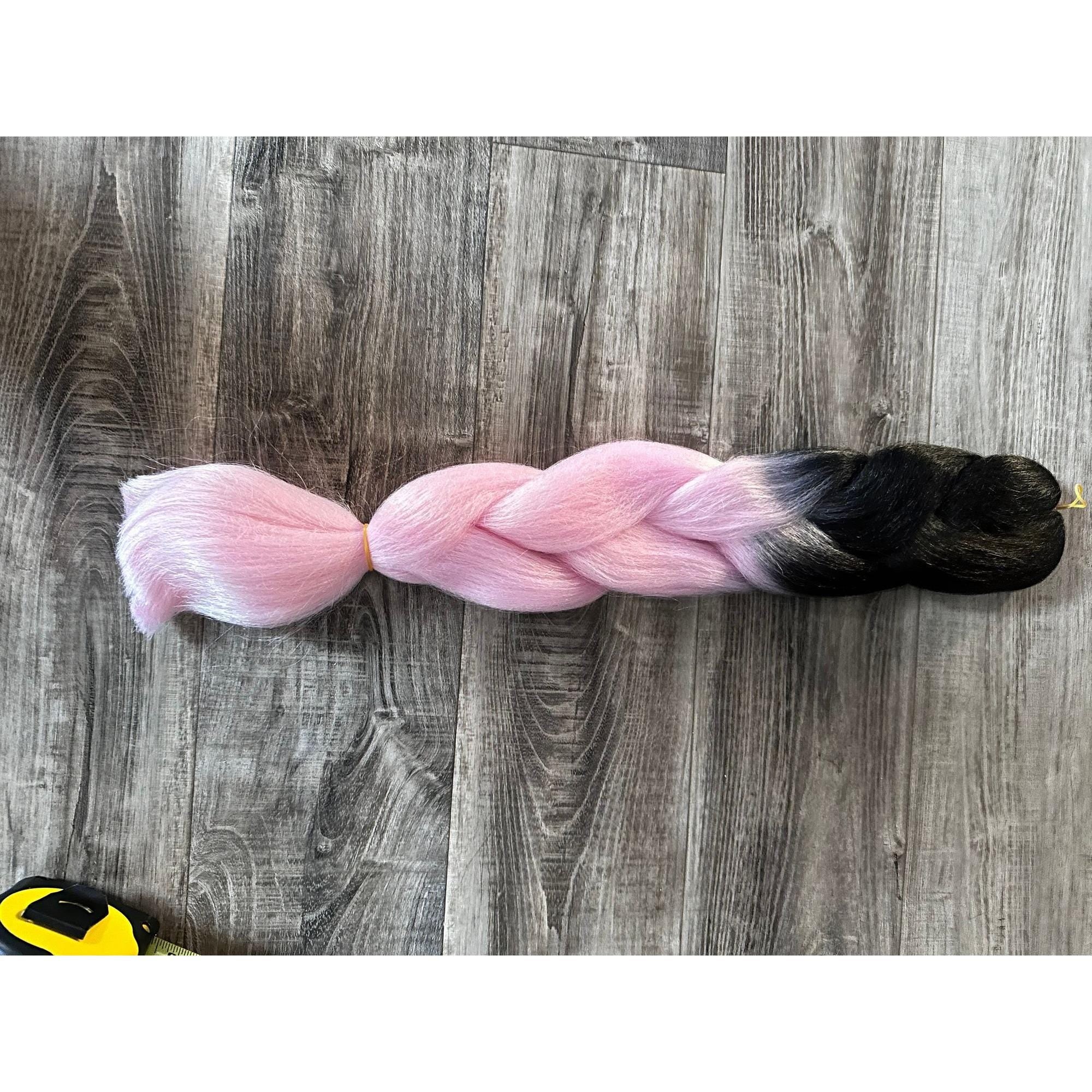 23" Jumbo Braid Wig: Colorful Synthetic Hair Extension
